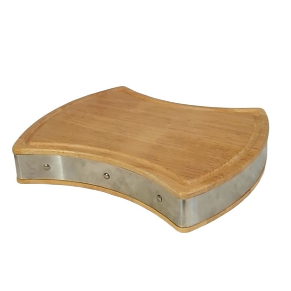 Towle Silversmiths 2 Inch Thick Maple Wood Butcher Block Serving Cutting Board